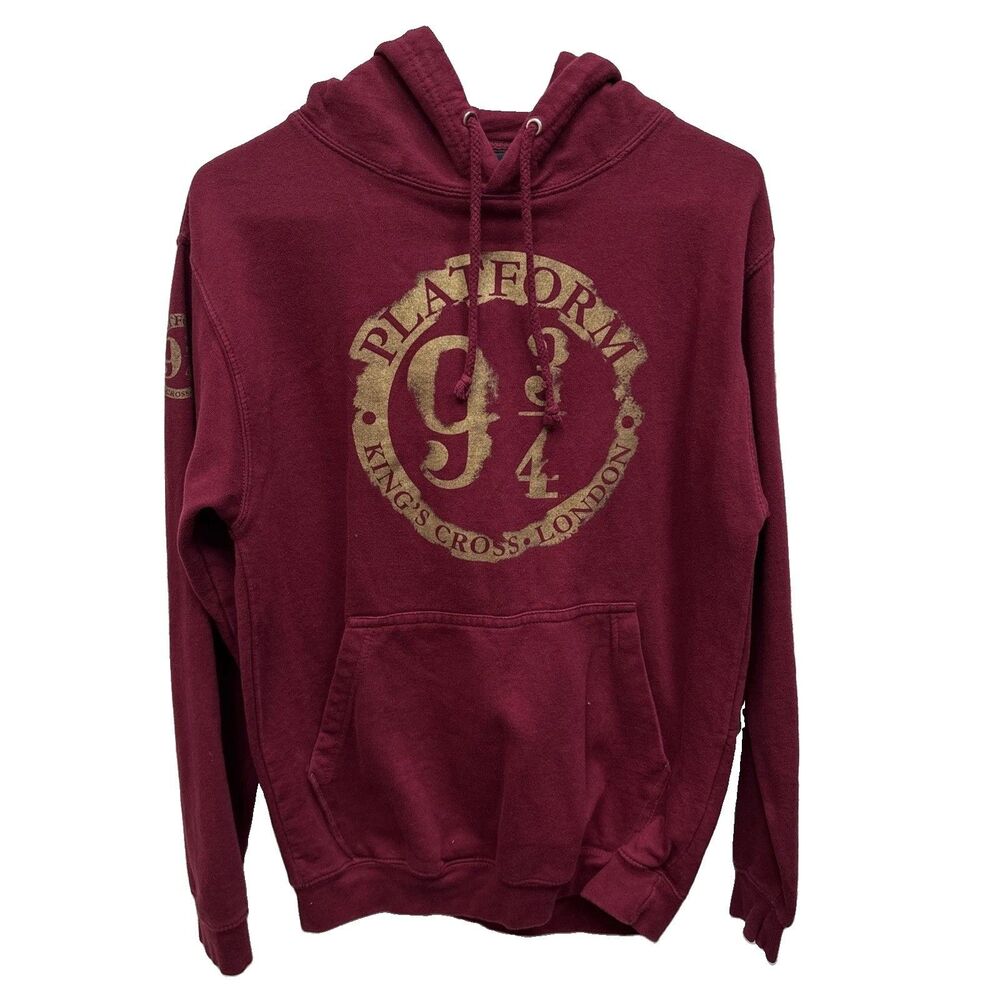Harry Potter Maroon Hoodie S Pullover pocket Graphic Cotton Blend Platform Kings